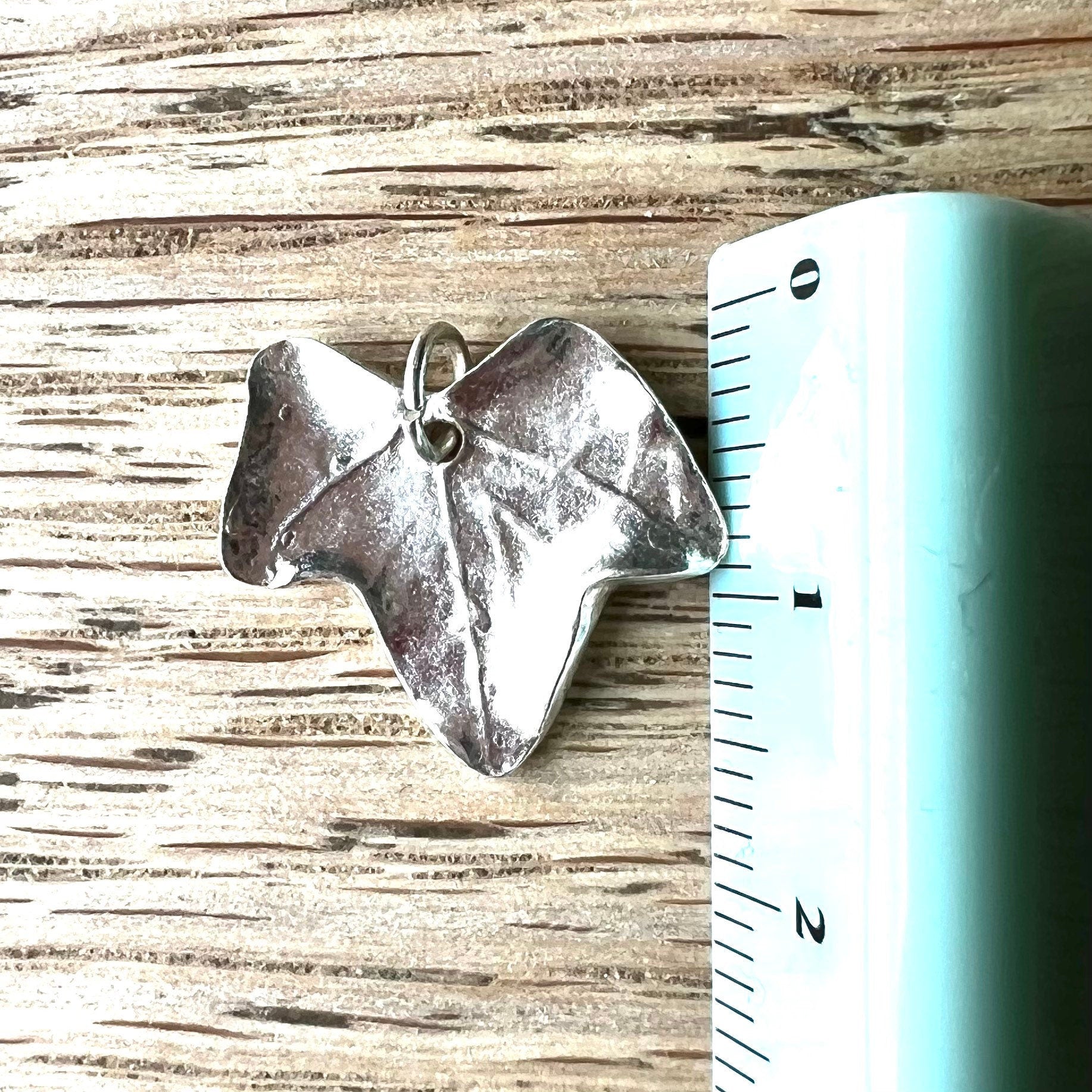 Handmade Small Silver Ivy Leaf Necklace - Iris & Lolli