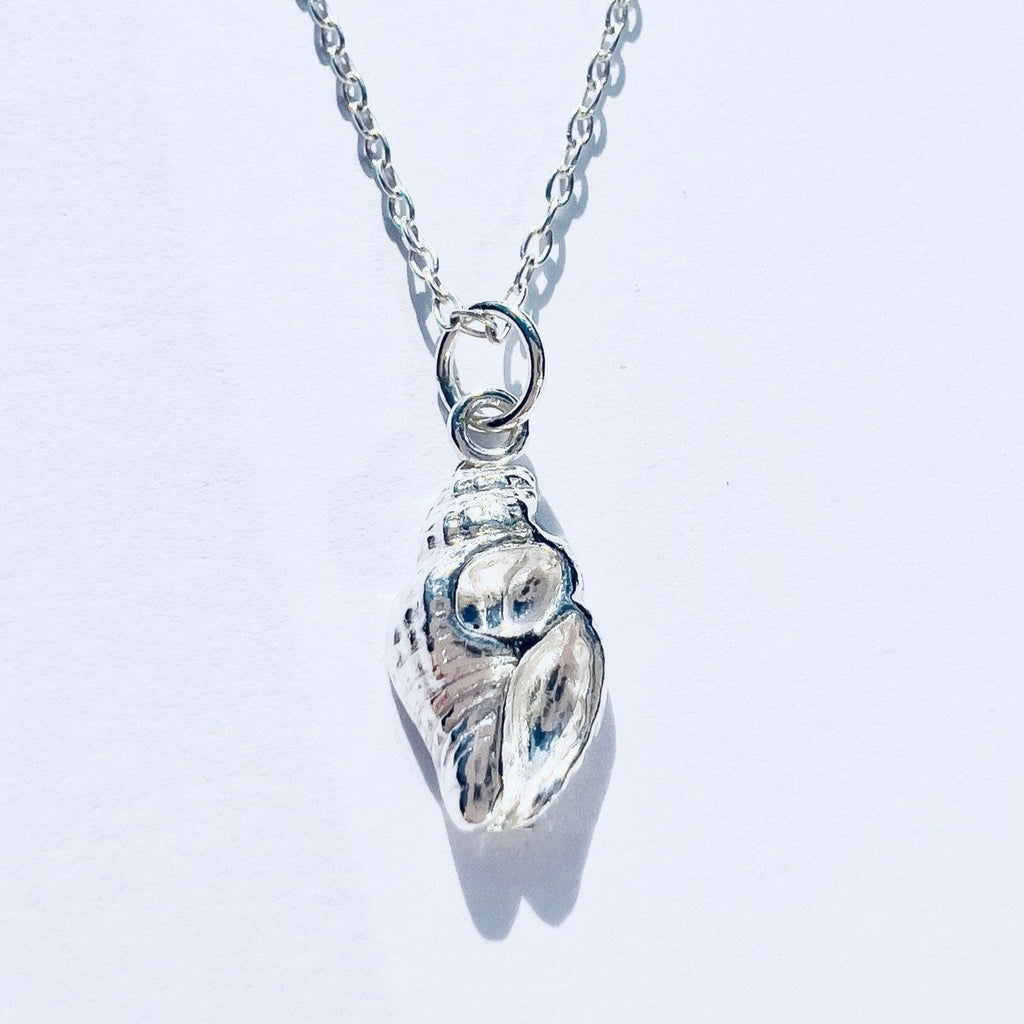 Handmade Silver Dainty Shell Necklace - Iris & Lolli